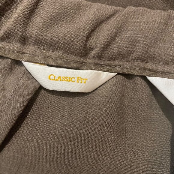 Talbots Classic Fit Stretch Trousers Dress Pants Women Size 12W Wool Blend Brown - Picture 4 of 13